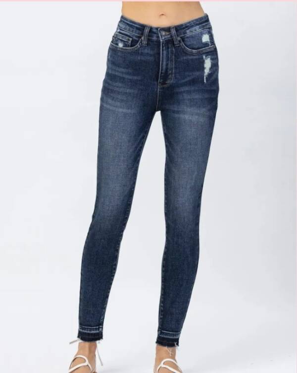 Plus Size Women's High Elastic Worn Skinny Skinny Jeans - Image 5