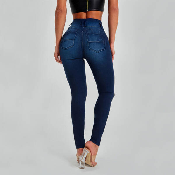 High Waist Jeans Women's Skinny Trousers Tight Stretch Shaping And Hip Lifting Pants - Image 5