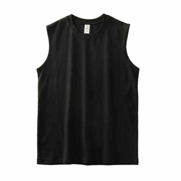 Fitness Waistcoat Solid Color Sleeveless T-shirt For Men - Image 3