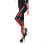 Geometric Diamond-shaped Colourful Leggings