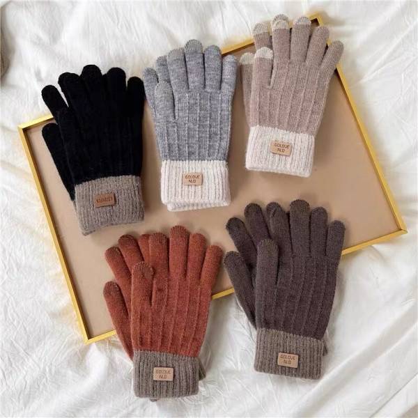 Women's Winter Wool Lined Warm Gloves - Image 8