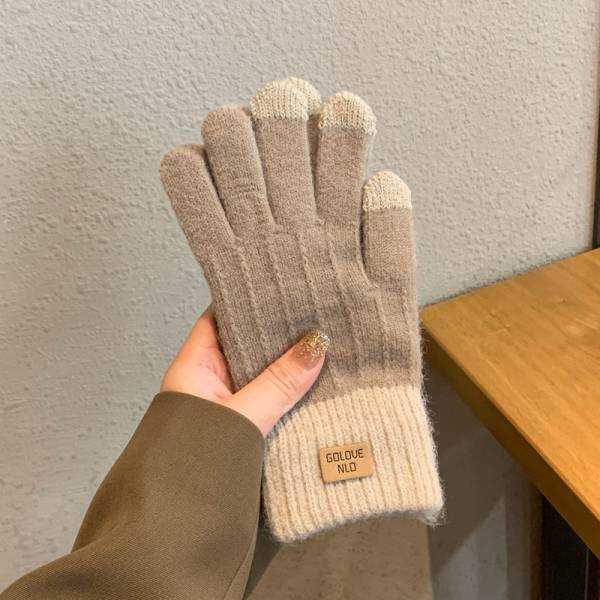 Women's Winter Wool Lined Warm Gloves - Image 9