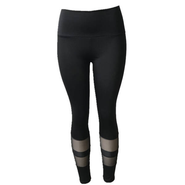 Europe and the United States new fitness leggings calf ring mesh stitching yoga running pants - Image 4