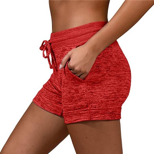 Women Shorts Quick-dry Lace-up Stretch Sports Pants - Image 5