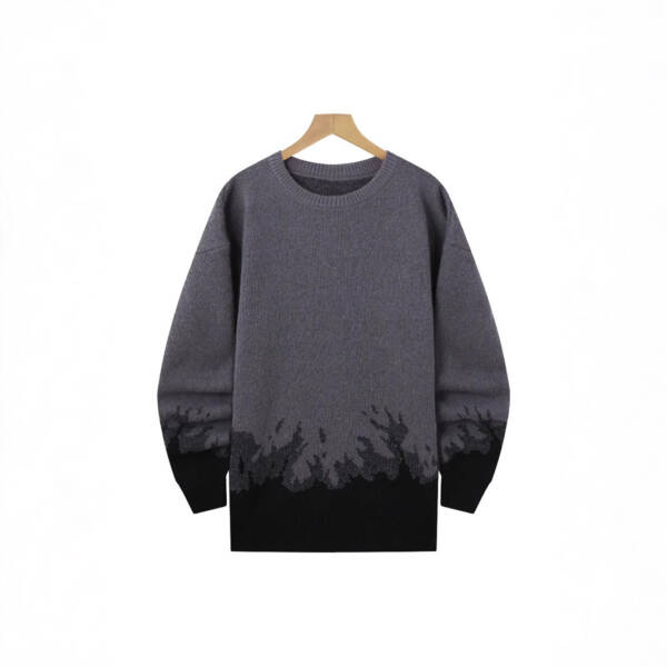 Flame Knitted Sweater Men's Leisure Warm - Image 4