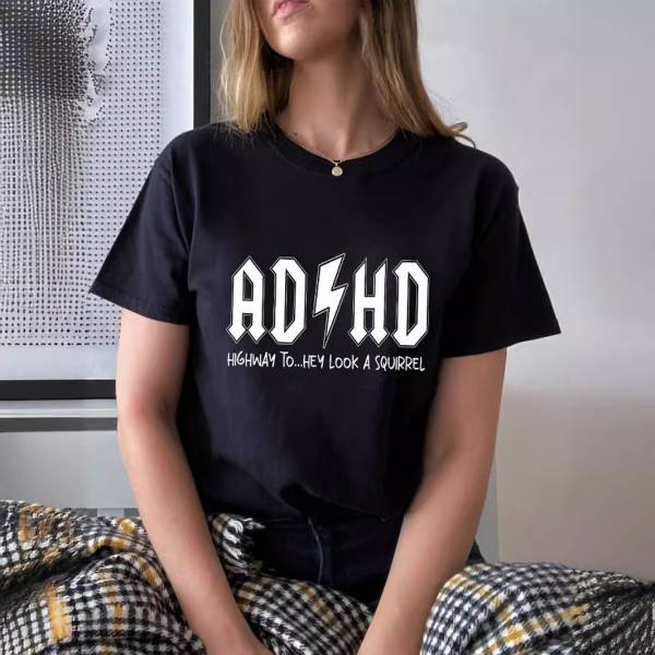 Letter Pattern Printed Women's Cotton T-shirt Short Sleeve - Image 2