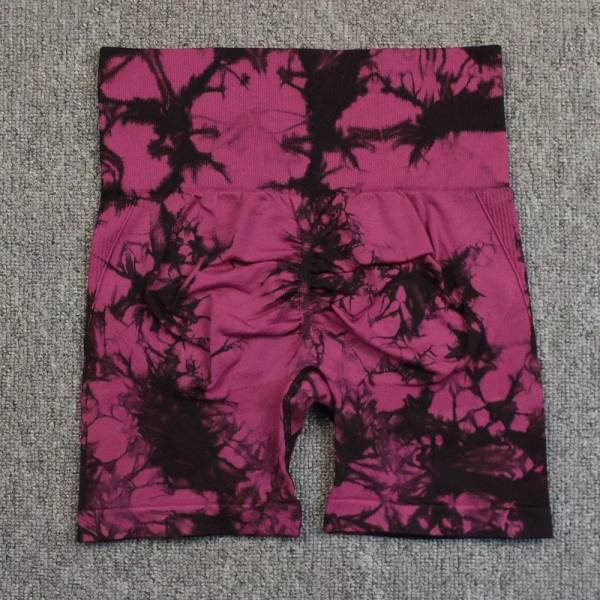 Tie-dye Printed Yoga Pants Summer Quick-drying Fitness Shorts Sexy High-waisted Hip-lifting Leggings Women Pants - Image 9