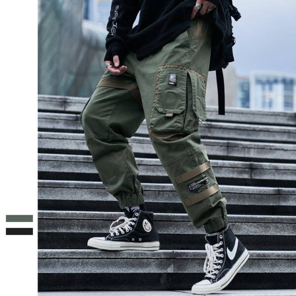 Men's Multi Pocket High Street Casual Pants - Image 3