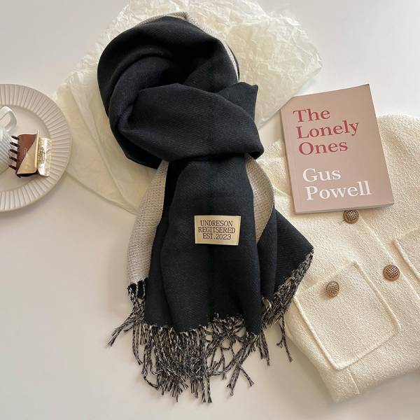 Double-sided Artificial Cashmere Scarf Women's Winter Warm Couple - Image 10