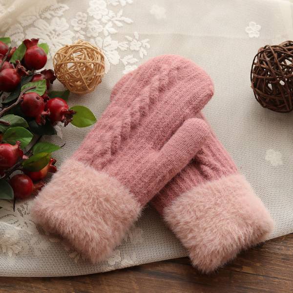 Women's Winter Warm And Cute Riding Gloves With Velvet - Image 6