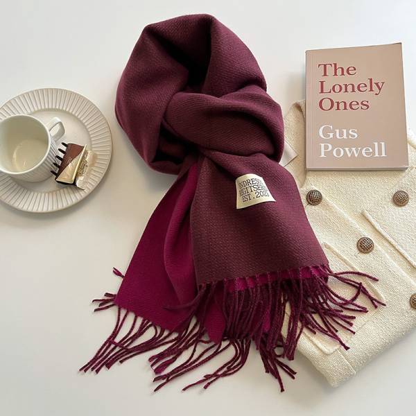 Double-sided Artificial Cashmere Scarf Women's Winter Warm Couple - Image 9