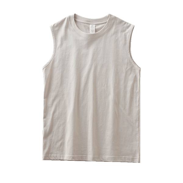 Fitness Waistcoat Solid Color Sleeveless T-shirt For Men - Image 2