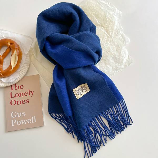 Double-sided Artificial Cashmere Scarf Women's Winter Warm Couple - Image 7