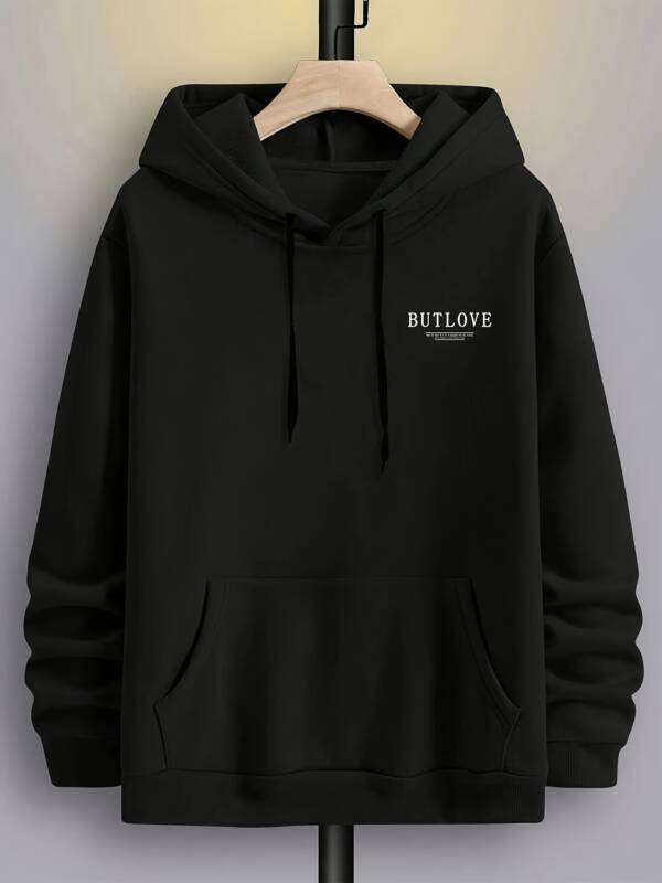 Men's Casual Fleece-lined Hoodie - Image 6