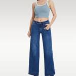 Narrow Wide-leg Pants High Waist Hip Lift Straight Loose Jeans