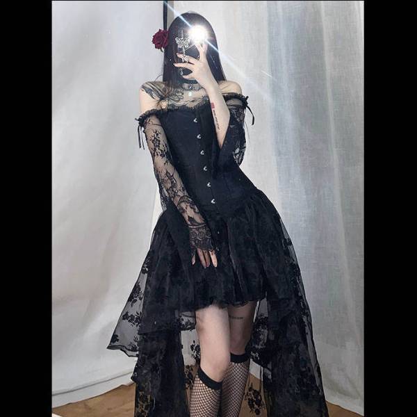 New Women's Dark Princess Gothic Corset Dress - Image 3