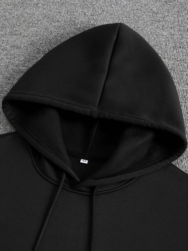 Men's Casual Fleece-lined Hoodie - Image 5