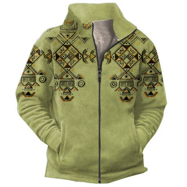 Fashion Casual Men's Fleece Jacket Coat - Image 2