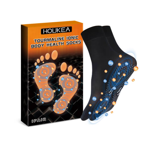 Cold-proof Windproof Warm Foot Ion Massage Socks - Image 2