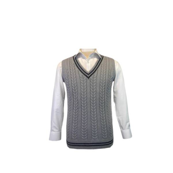 Men's Women's Universal Casual Knitted V-neck Pullover Sweater - Image 5