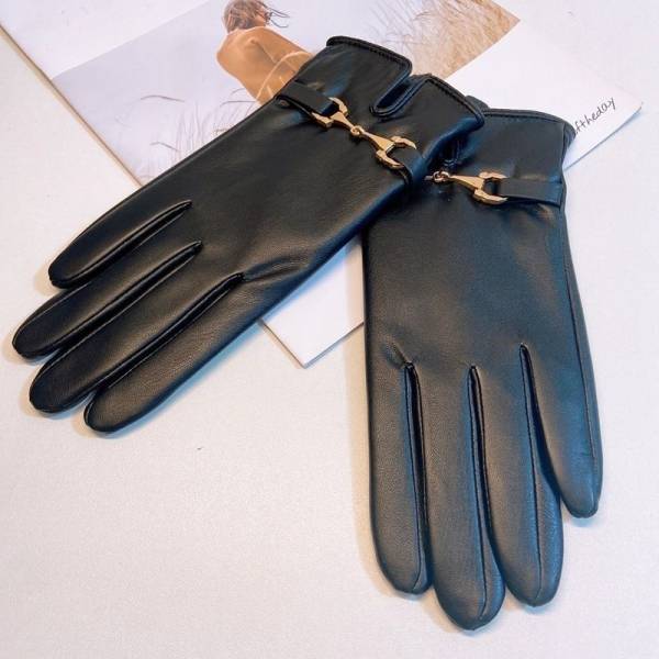 Gloves Women's Winter Warm Plus Fleece Gloves PU - Image 7