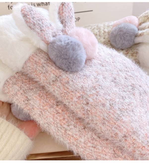 Winter Plush Thickened Knitting Gloves - Image 3