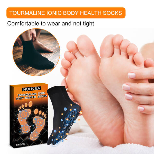 Cold-proof Windproof Warm Foot Ion Massage Socks - Image 5