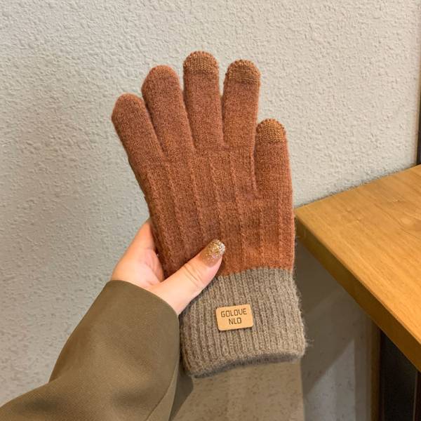 Women's Winter Wool Lined Warm Gloves - Image 6