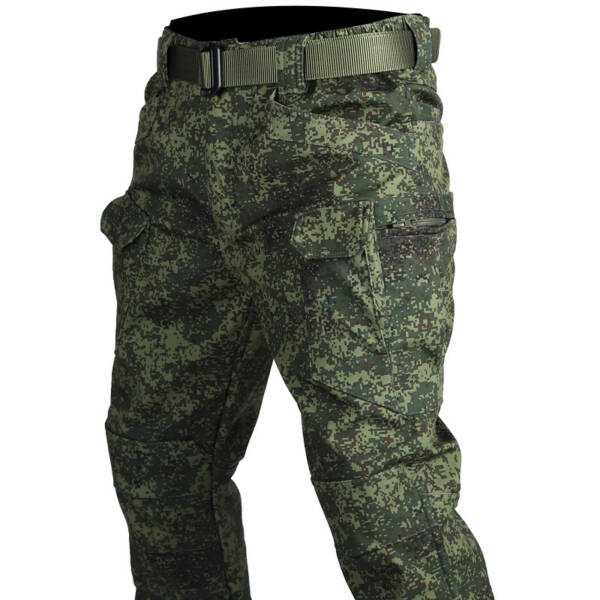 Winter Tactical Pants Men's Fleece-lined Waterproof Shark Skin Soft Shell Tactical Pants - Image 10