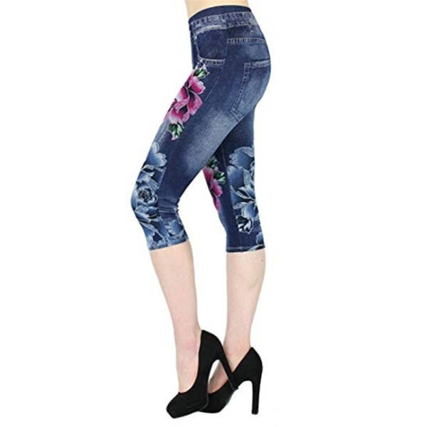 Fashion Denim Leggings Women's Cropped Pants - Image 7