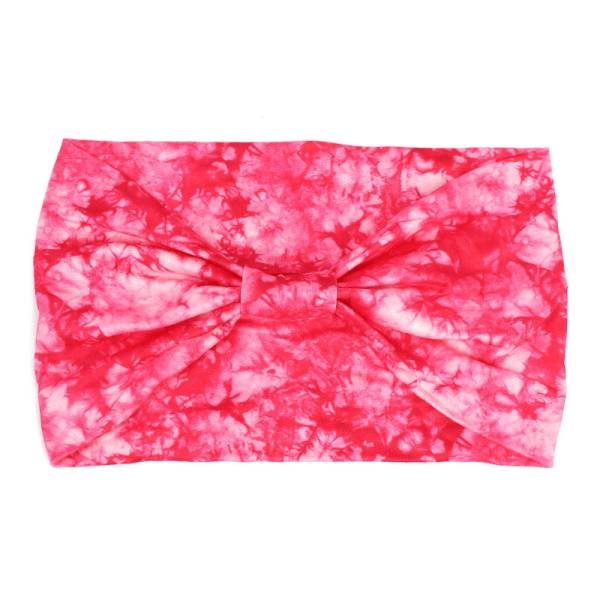 European And American New Tie-dye Sports Sweat-absorbent Hair Band Women's Super Wide Headscarf - Image 7