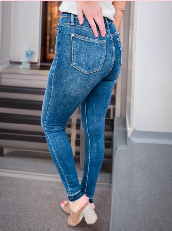 Plus Size Women's High Elastic Worn Skinny Skinny Jeans - Image 4