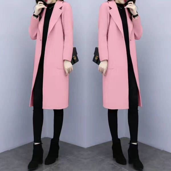 Mid-length Loose Wool Overcoat Women's Coat - Image 6