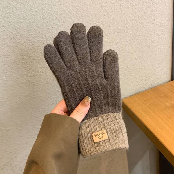 Women's Winter Wool Lined Warm Gloves - Image 3