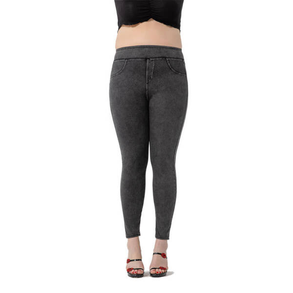 New Plus Size High Waist Slimming Hip Raise Stretch Casual Pants - Image 2