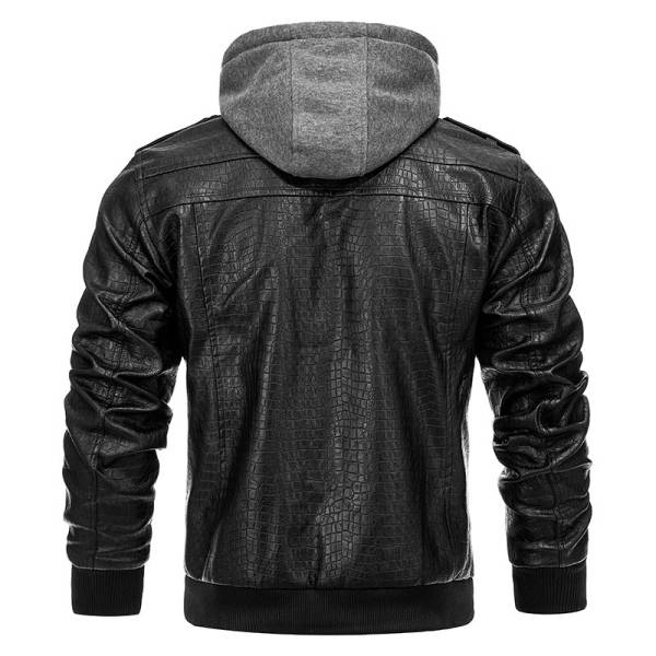 Fashion Personality PU Leather Coat For Men - Image 5