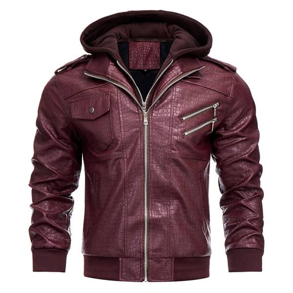 Fashion Personality PU Leather Coat For Men - Image 6