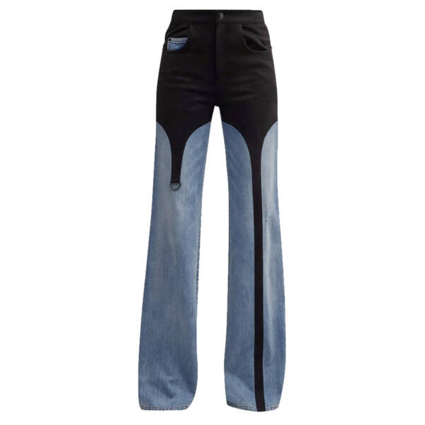 Casual High Waist Straight Pants Loose Washed-out Jeans - Image 4