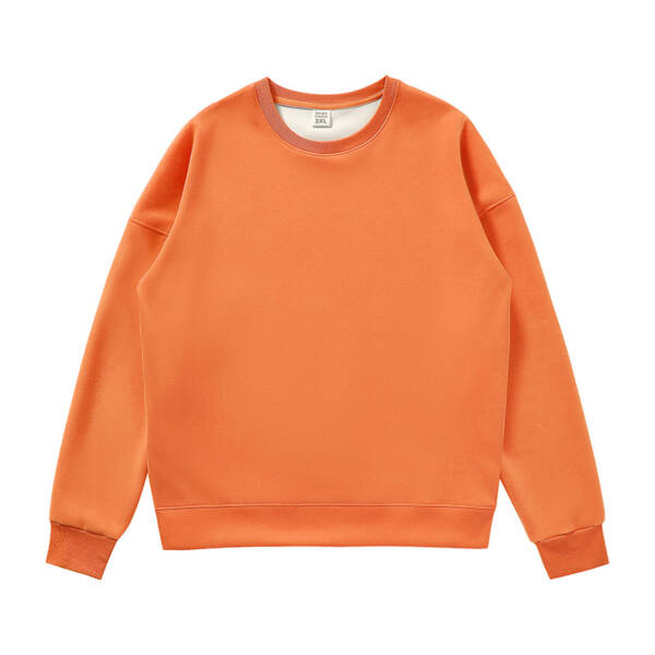 Non-gender Earth Color Round Neck Sweater - Image 7