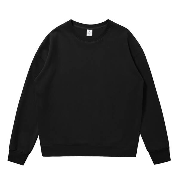 Non-gender Earth Color Round Neck Sweater - Image 5