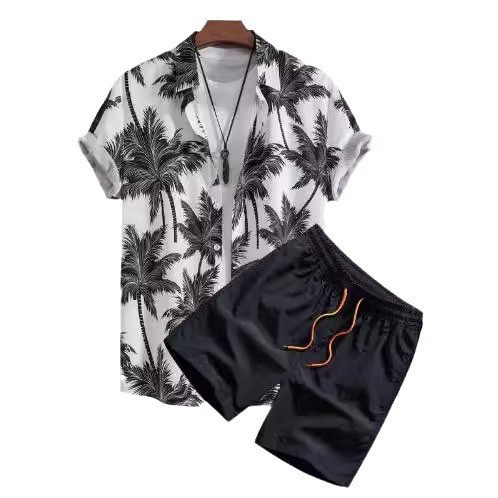 Digital Printing Shirt Cardigan Casual Beach Suit - Image 9