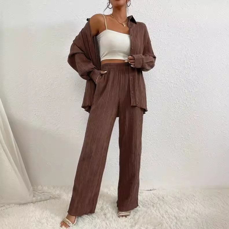 Women's Cardigan Suit: Stylish Shirt Collar Looks - Image 4