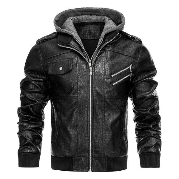 Fashion Personality PU Leather Coat For Men - Image 2