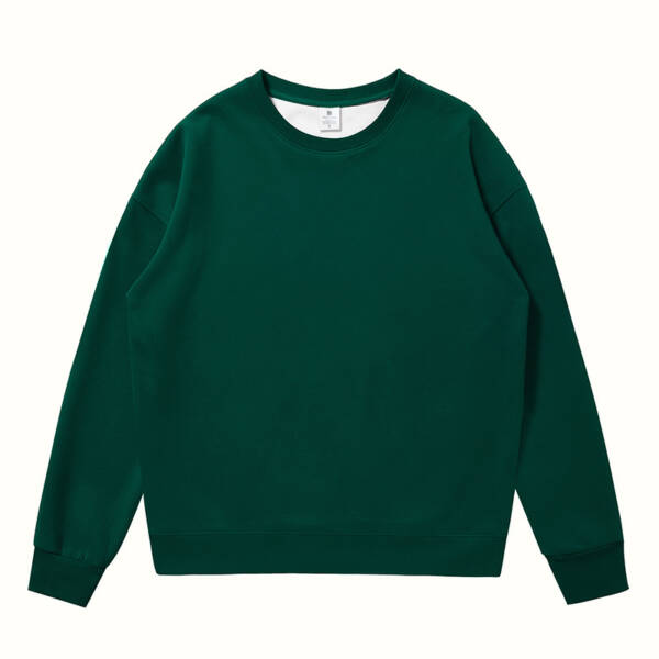 Non-gender Earth Color Round Neck Sweater - Image 8