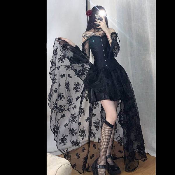 New Women's Dark Princess Gothic Corset Dress - Image 2