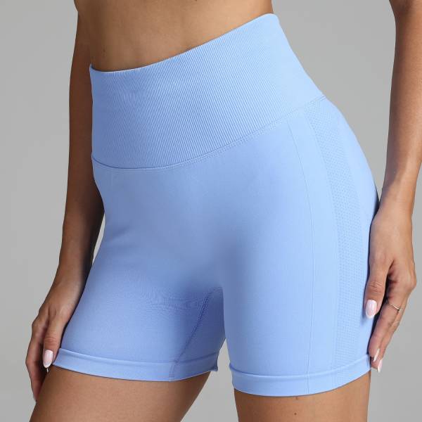 Seamless Yoga Shorts Women Solid Color High Waist Hip-lifting Fitness Pants Running Sweatpants - Image 9