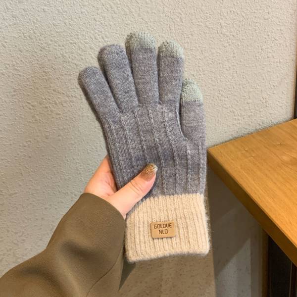 Women's Winter Wool Lined Warm Gloves - Image 4