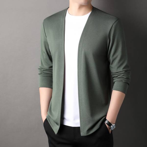 Spring Men's Cardigan Korean Style Middle-aged - Image 10