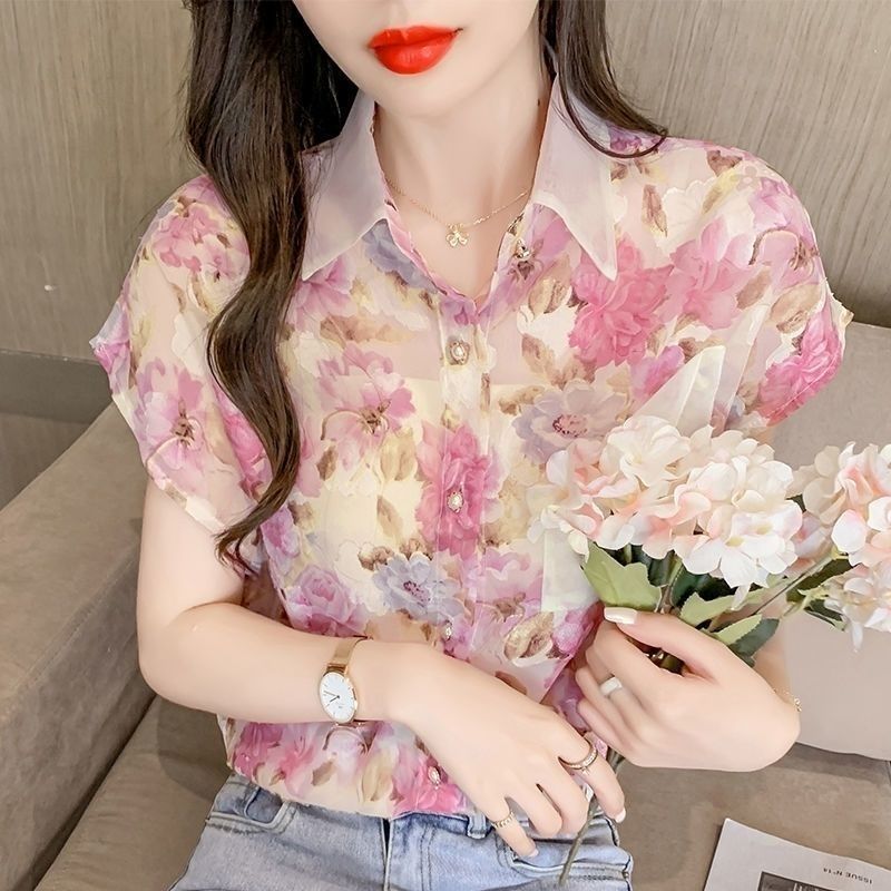 Best Floral Chiffon Tops: Short sleeve business casual - Image 4