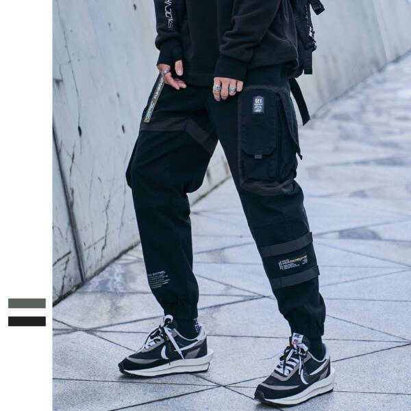 Men's Multi Pocket High Street Casual Pants - Image 4